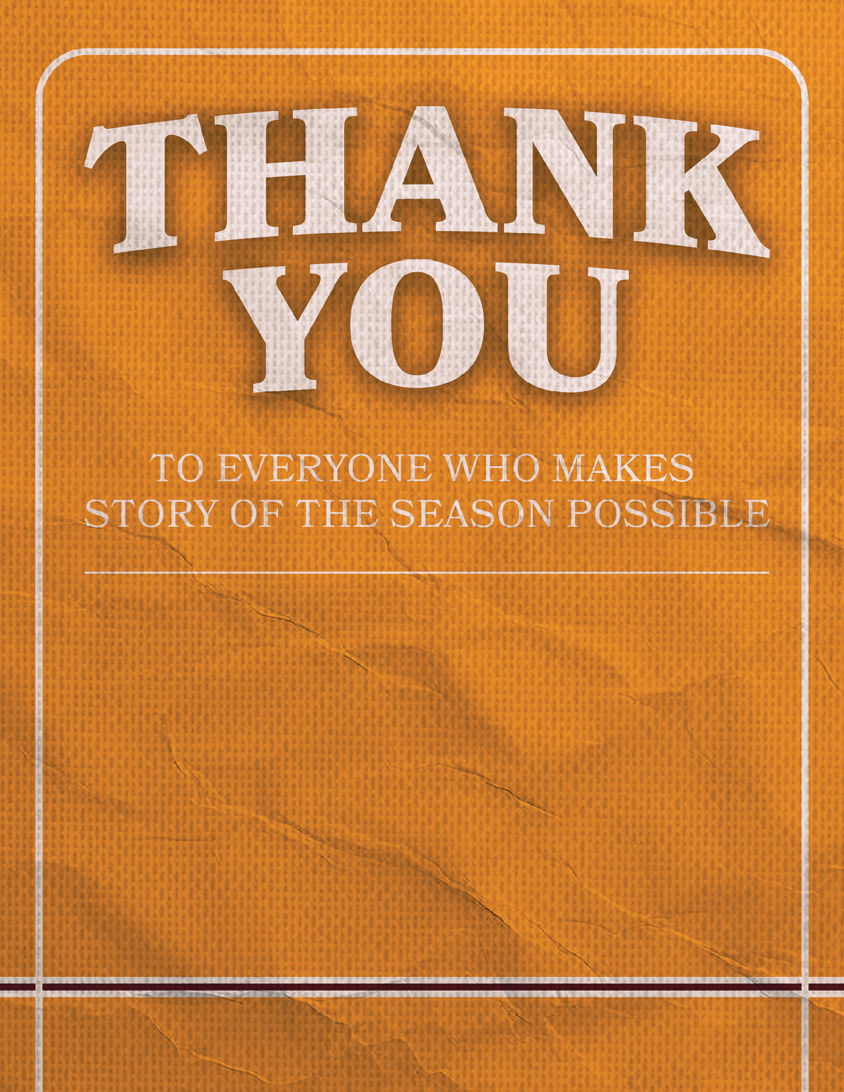 A thank you note written on an orange piece of paper. AI generated content