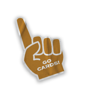 A collection of stickers featuring a baseball player, a fan, a baseball glove, a baseball bat, a fan holding up a sign, and a fan holding up a card. AI generated content