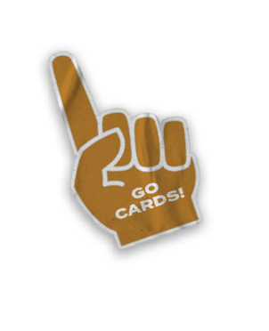 A collection of stickers featuring a baseball player, a fan, a baseball glove, a baseball bat, a fan holding up a sign, and a fan holding up a card. AI generated content
