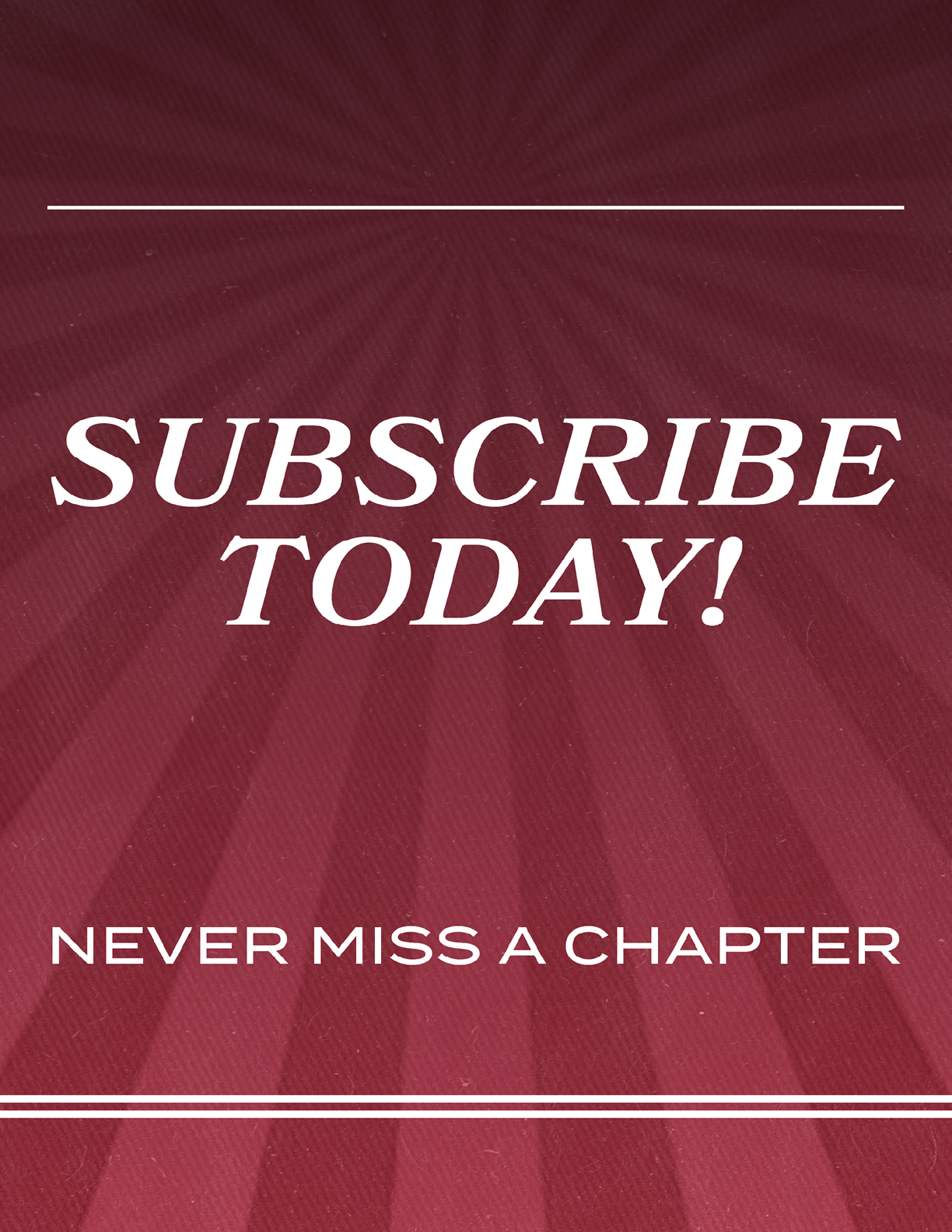 A red and white sign advertising a subscription service. AI generated content