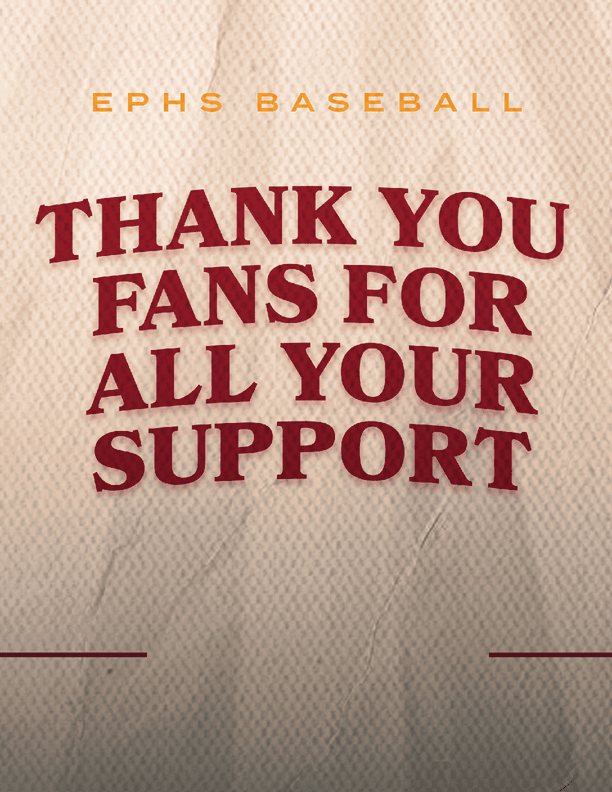 A sign that says “Thank Fans for All Your Support" on it. AI generated content