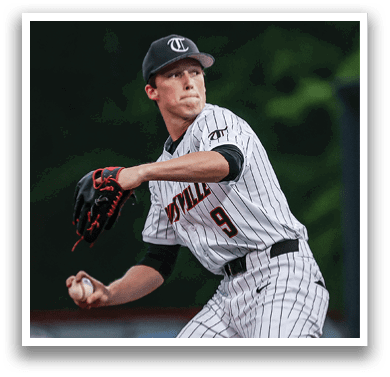 A baseball player in a black and white uniform is preparing to throw a pitch. AI generated content