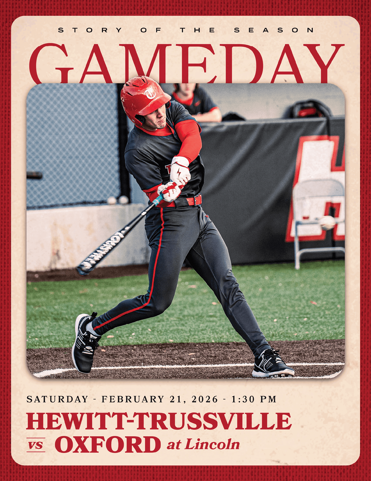A baseball player in a grey uniform is swinging a bat. AI generated content