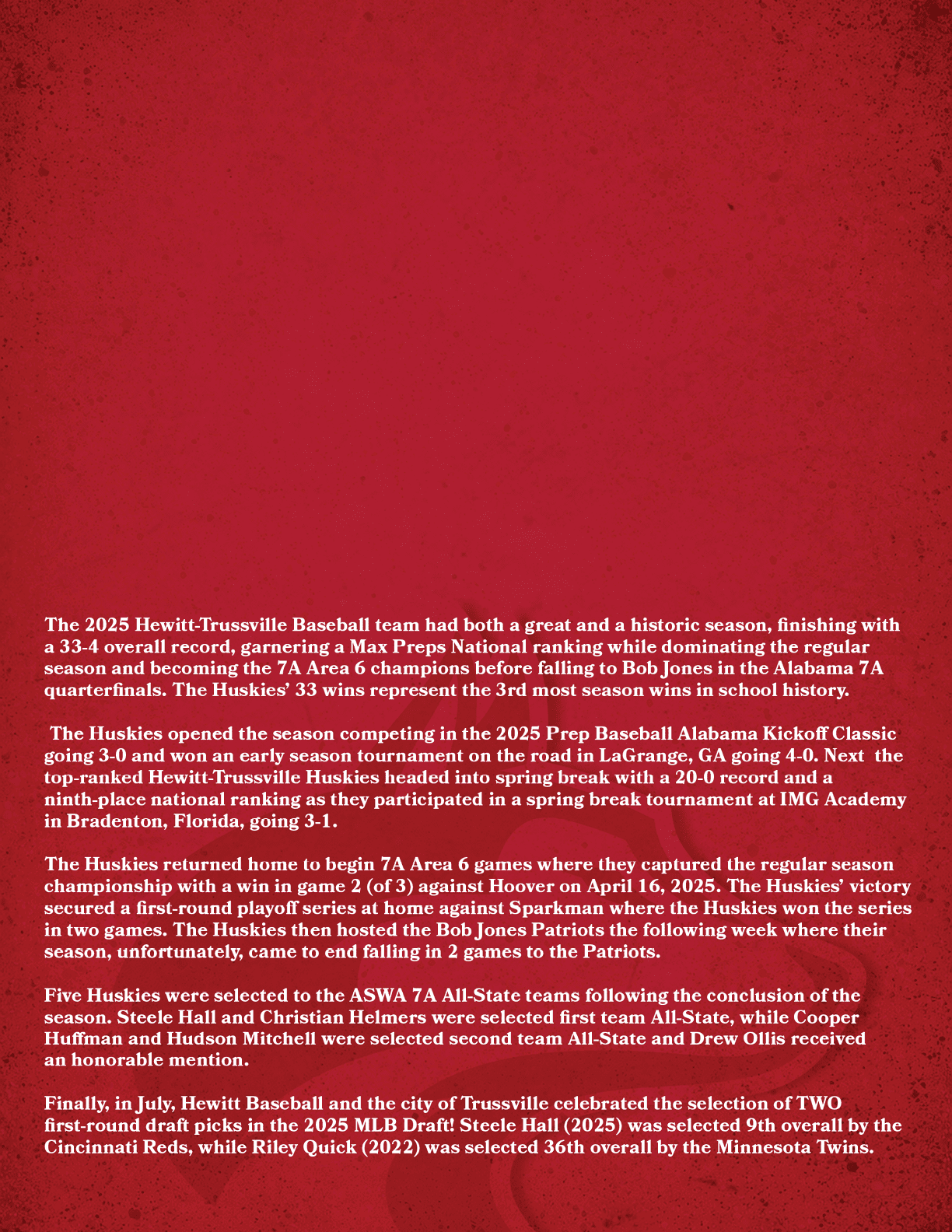 A red background with a baseball game advertisement. AI generated content