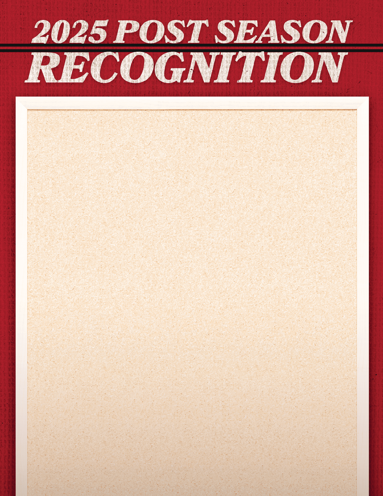 A blank sheet of paper with a red border. AI generated content