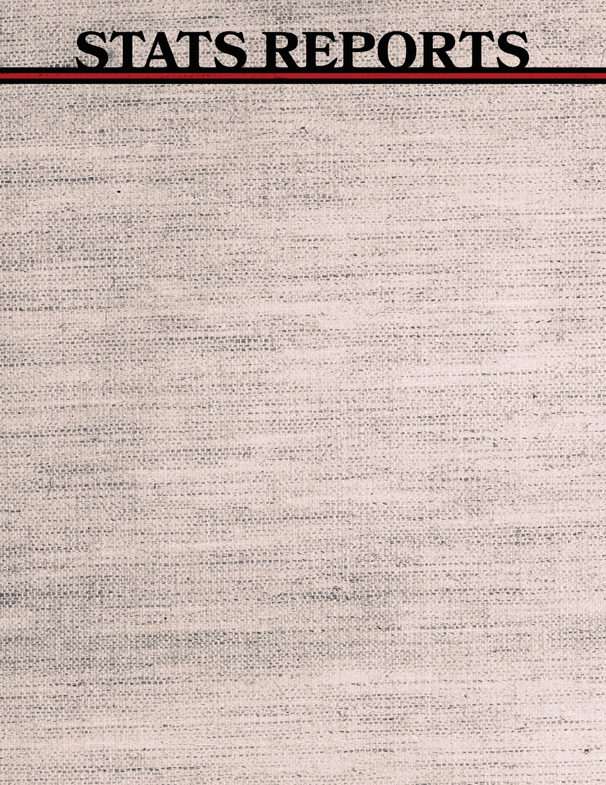 A white rug with red letters that say “stats reports". AI generated content