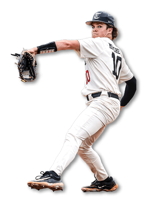 A baseball player in a white uniform is throwing a ball. AI generated content