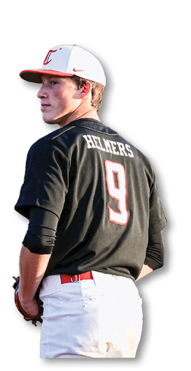 A baseball player wearing a black shirt with the number 9 on the back. AI generated content