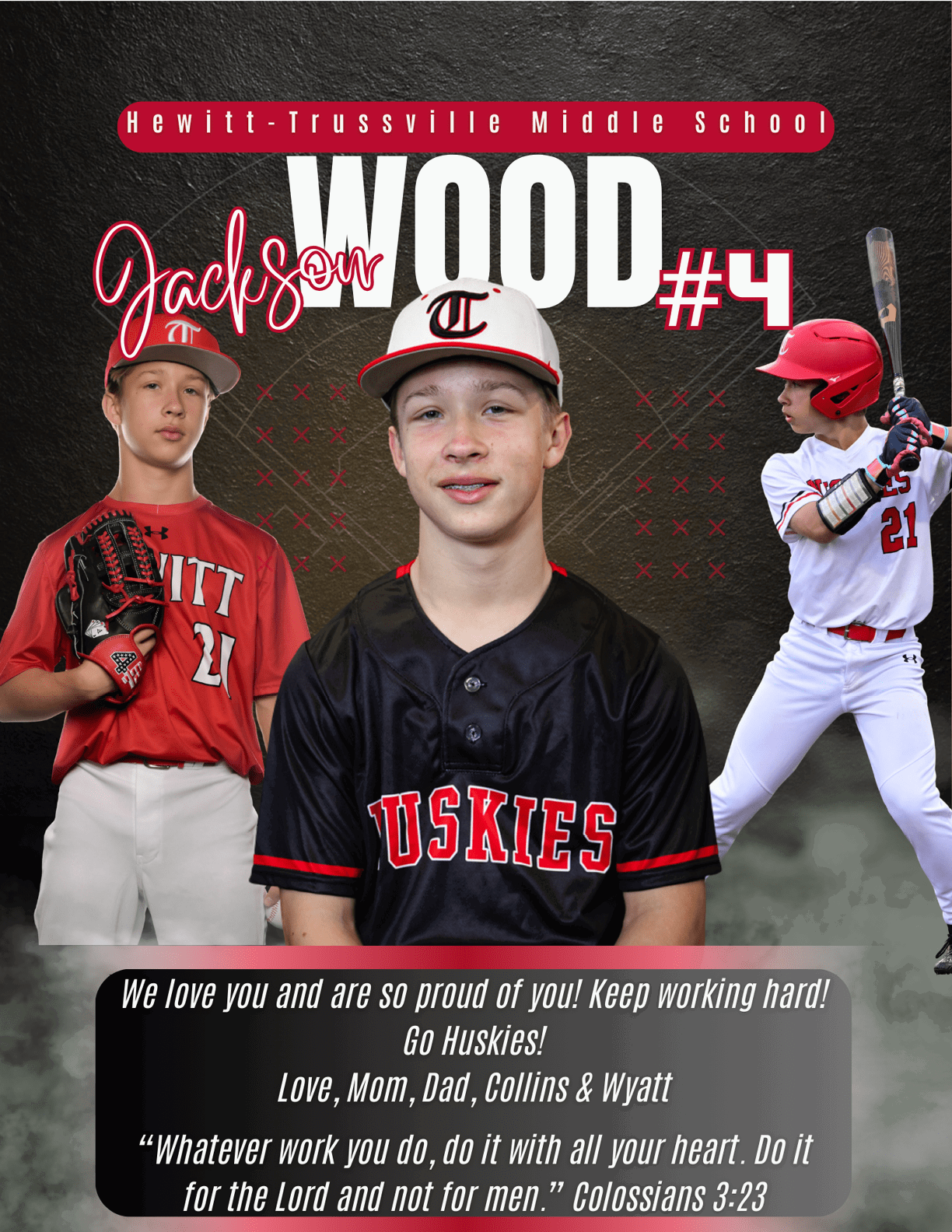 A baseball player wearing a black jersey with the number 4 on it. AI generated content