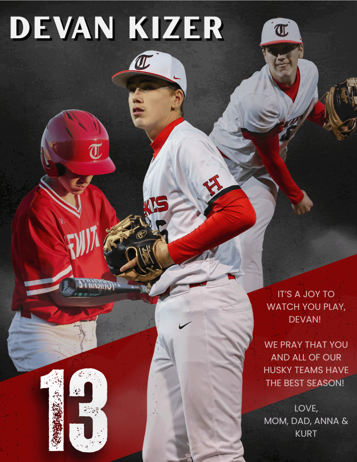 A baseball player in a red and white uniform holds a bat. AI generated content