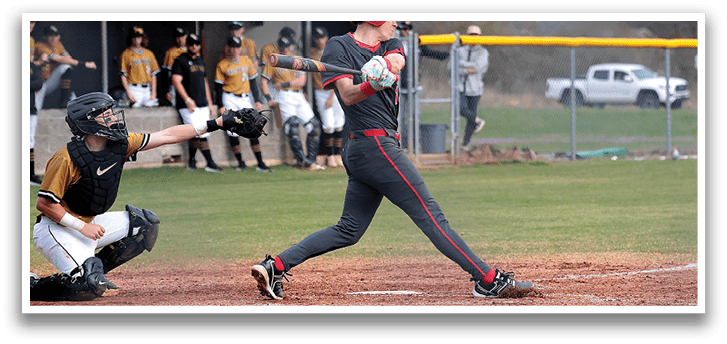 A baseball player is swinging a bat at a ball during a game. AI generated content