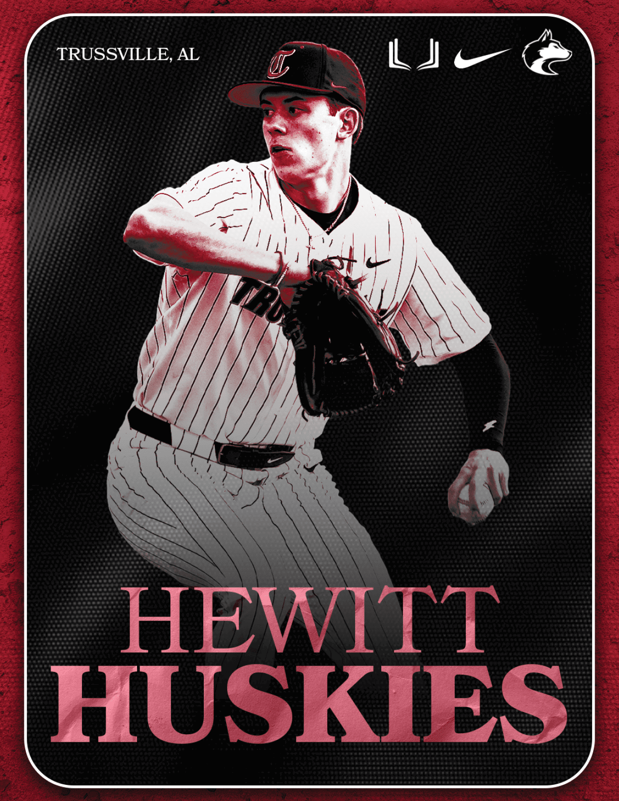 A baseball player in a black and white uniform is shown on a card. AI generated content