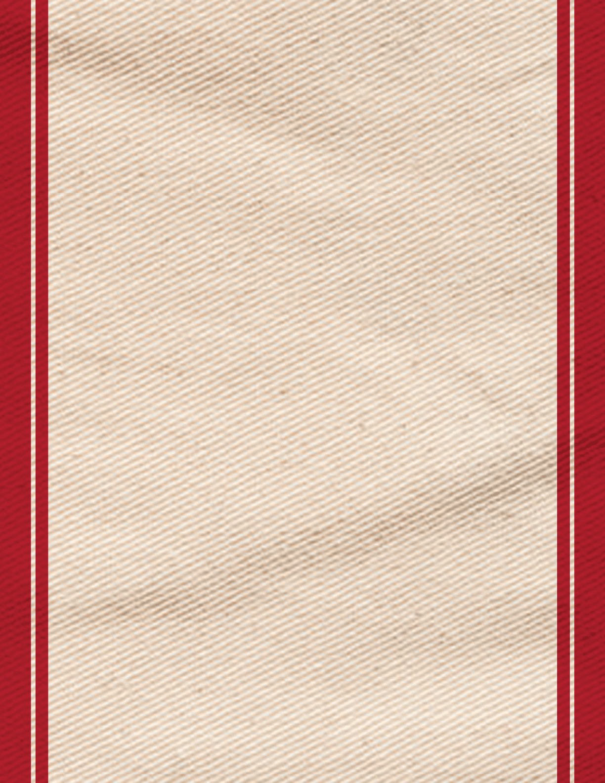 A red and white striped cloth with a red stripe on the bottom. AI generated content