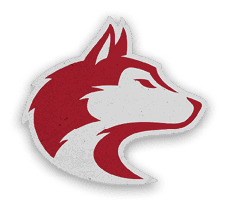 A collection of six different stickers, one of which is a red and white dog. AI generated content