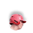 A baseball player wearing a red helmet. AI generated content