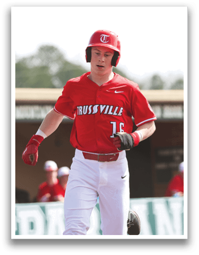 A baseball player wearing a red jersey with the number 15 on it. AI generated content