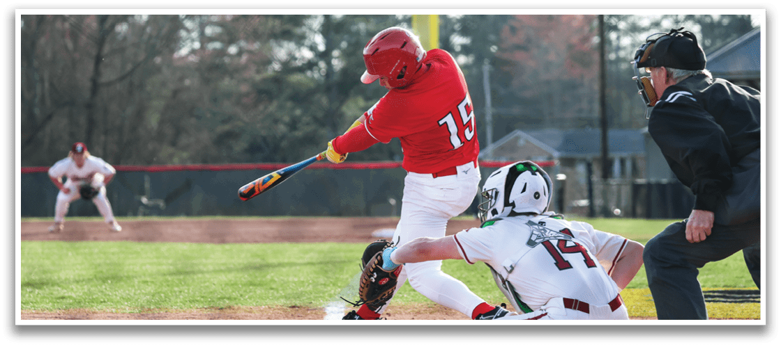 A baseball player is swinging a bat, attempting to hit the ball. The catcher is positioned behind him, ready to catch the ball if the player misses. AI generated content