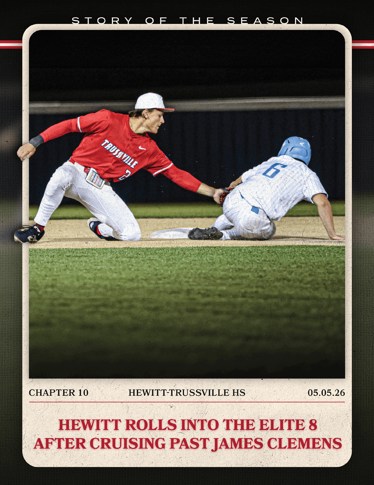 A baseball player slides into a base while another player tries to tag him out. AI generated content