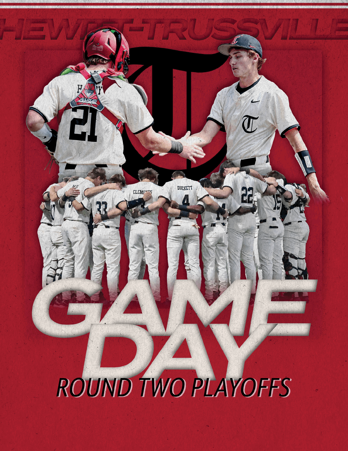 Baseball players in uniforms with the number 21 on their jerseys. AI generated content