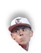 A man wearing a red shirt and a white hat with a red T on it. AI generated content