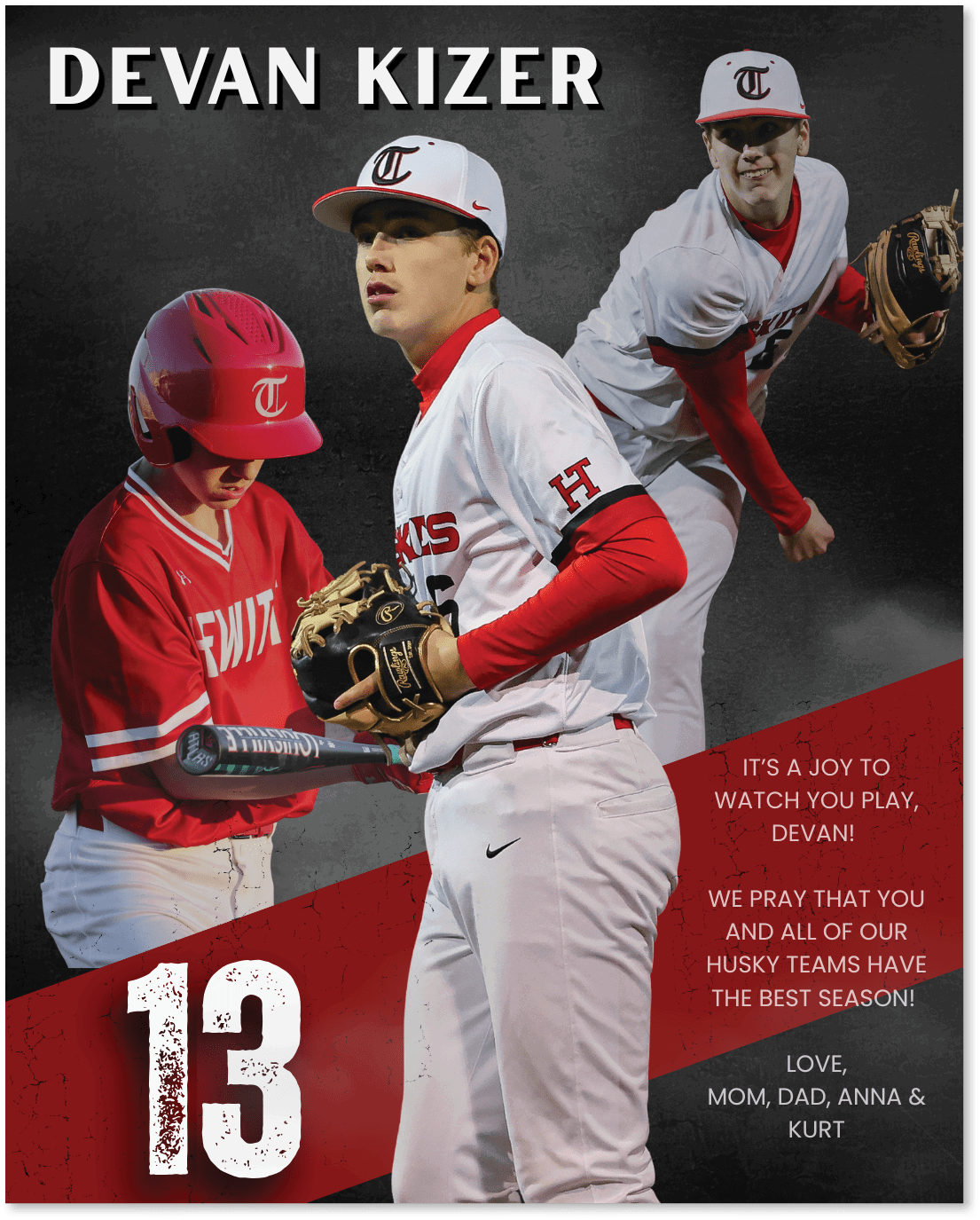 A baseball player in a red and white uniform is holding a bat. AI generated content