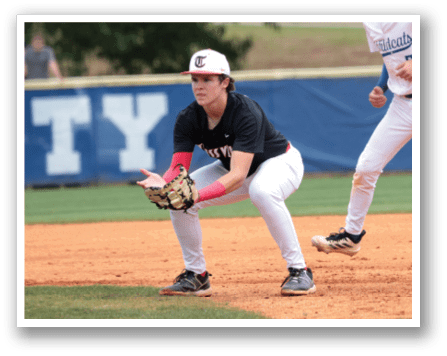 Two baseball players on a field, one is crouching and the other is running. AI generated content