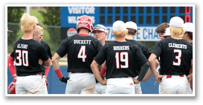 A group of baseball players wearing black shirts and white pants are standing on a field. AI generated content