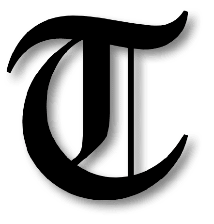 A black and white image of a large T. AI generated content