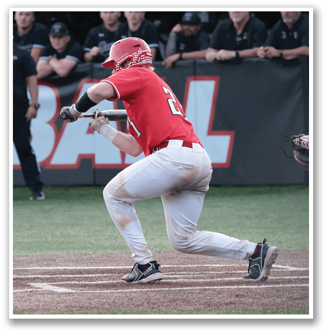 A baseball player is swinging a bat at a ball, with a crowd of people watching. AI generated content
