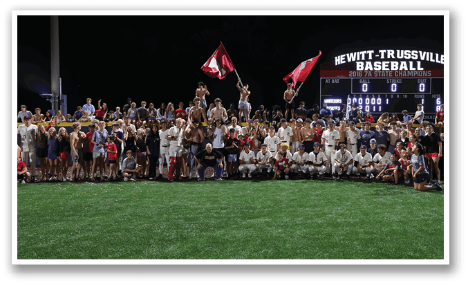 A group of people are standing on a baseball field, posing for a picture. AI generated content