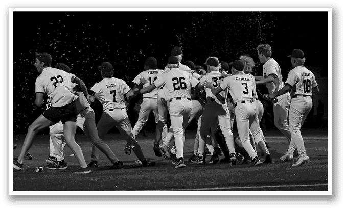 A group of baseball players huddled together on the field. AI generated content