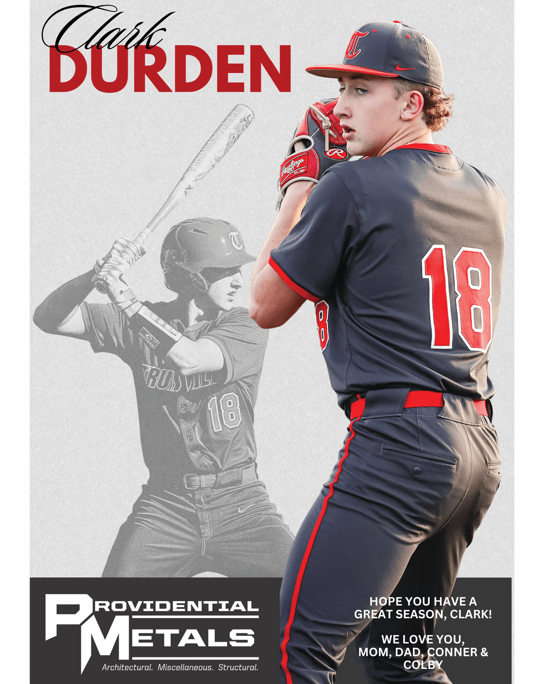 A baseball player wearing a black and red jersey with the number 18 on the back. AI generated content