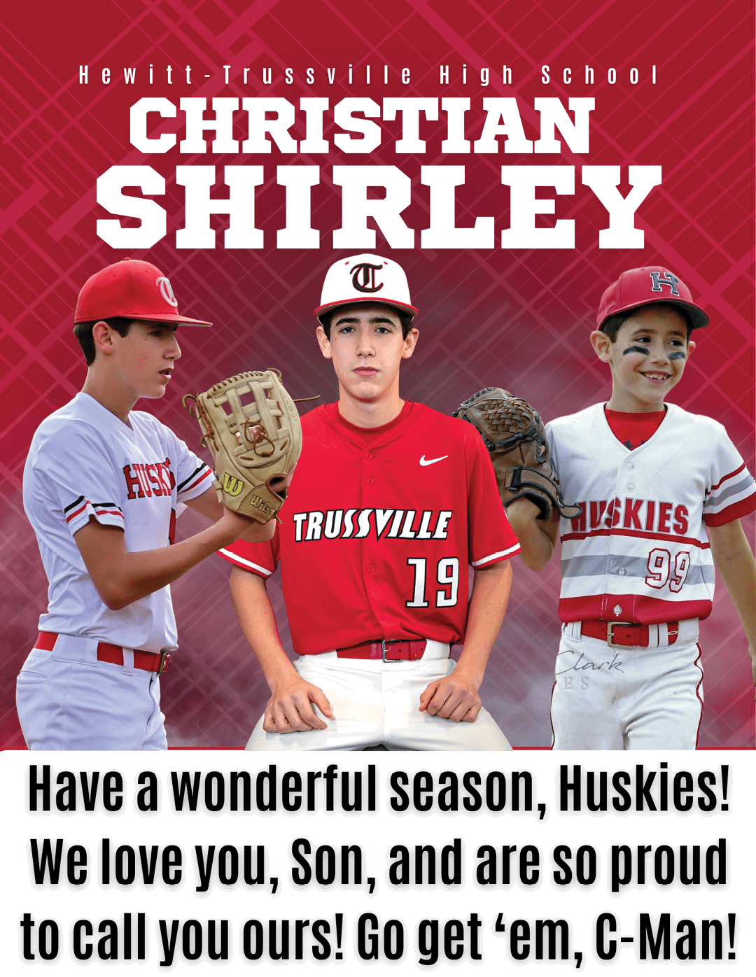 A baseball player wearing a red jersey with the number 19 on it. AI generated content