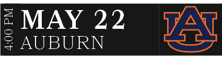 AUBURN,MAY 22,4:00 P