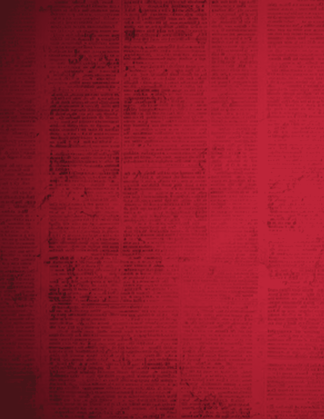 A red background with a newspaper print. AI generated content