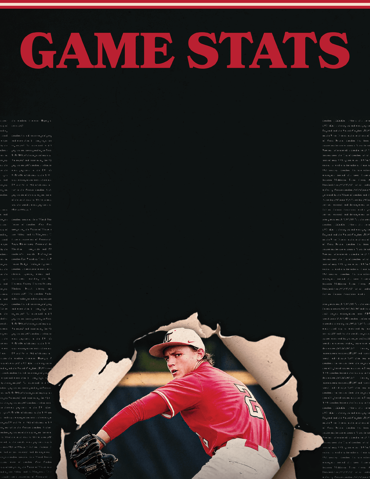 A baseball player is shown in a black and white photo, wearing a red shirt and a baseball glove. AI generated content