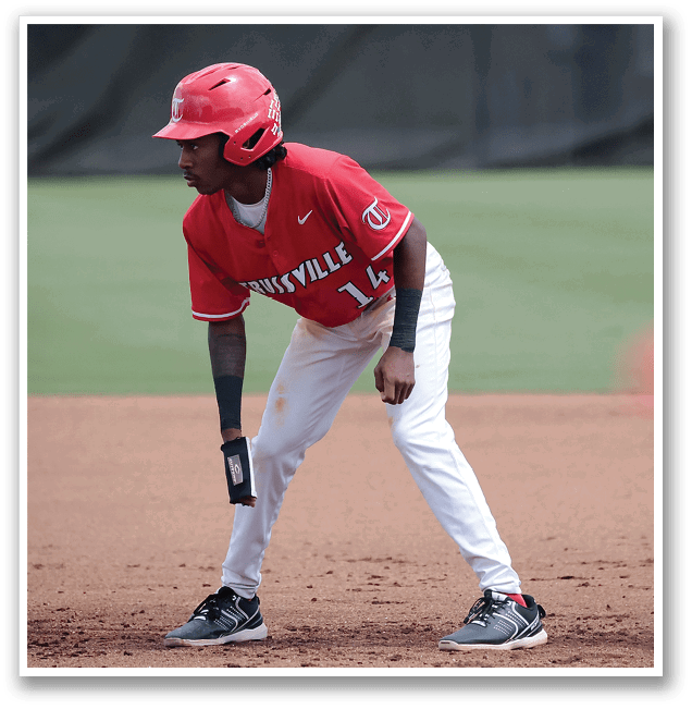 A baseball player wearing a red helmet and a white uniform is standing on the field. AI generated content
