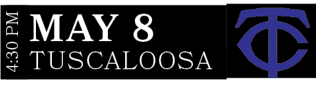 TUSCALOOSA,MAY 8,4:30 P