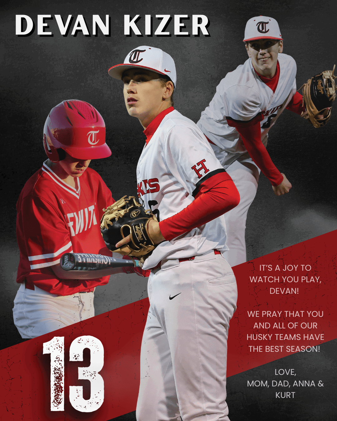 A baseball player in a red and white uniform is holding a bat. AI generated content