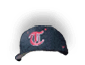 A man wearing a black hat with a red T on it. AI generated content
