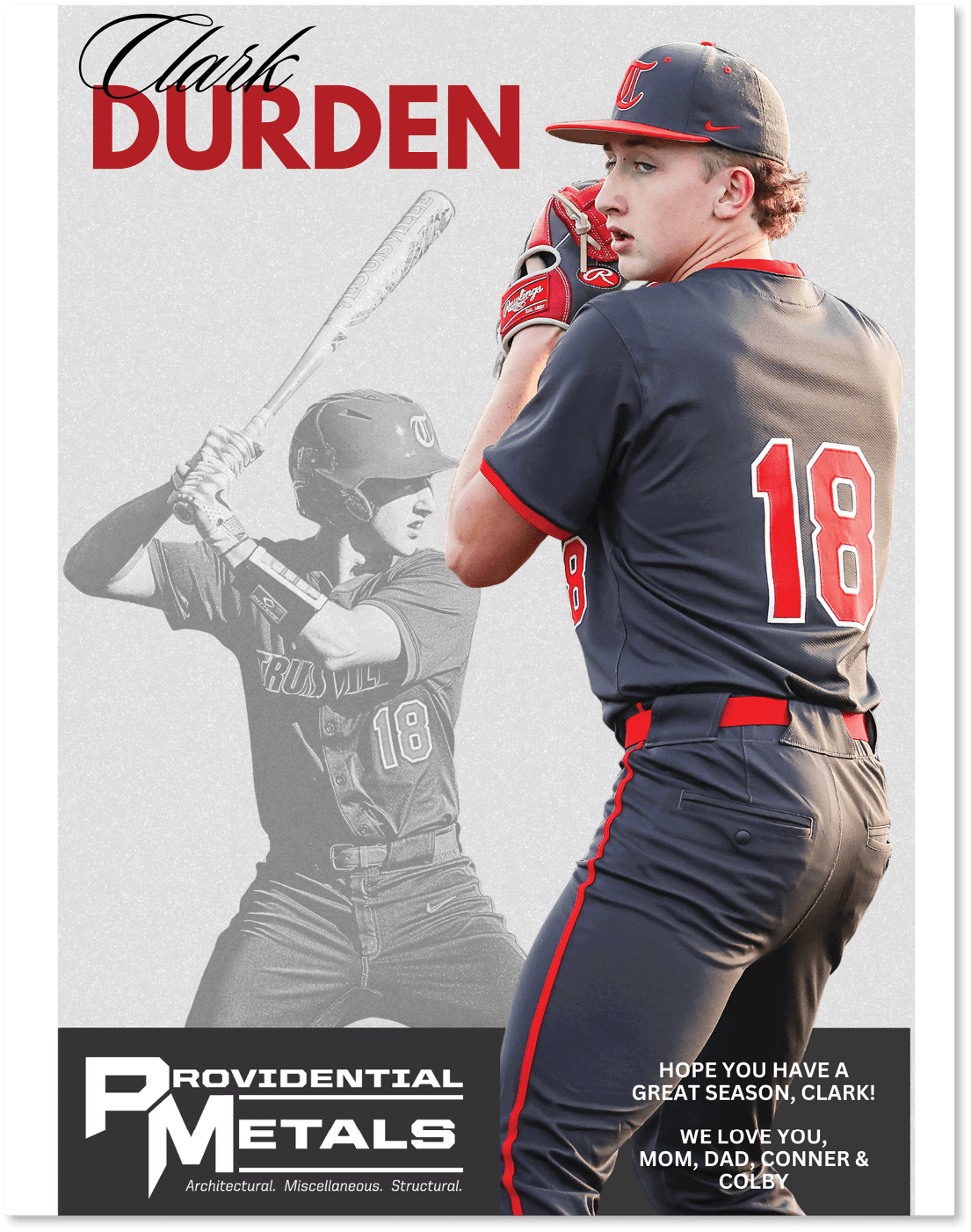 A baseball player wearing a black and red jersey with the number 18 on the back. AI generated content