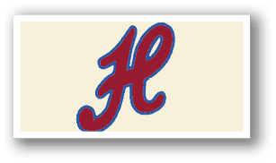 A red and blue H on a white background. AI generated content