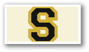 A black and gold letter S on a white background. AI generated content