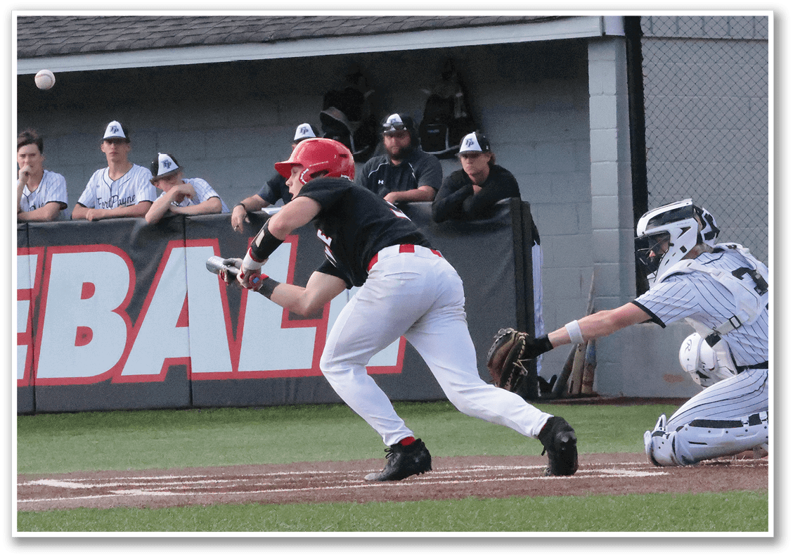 A baseball player is swinging a bat, attempting to hit a ball. AI generated content