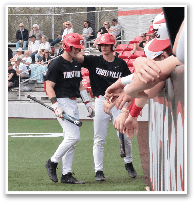 Two baseball players from the same team are talking to each other on the field. AI generated content