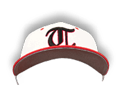 A person wearing a white and red baseball cap. AI generated content