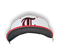 A person wearing a white and red baseball cap. AI generated content