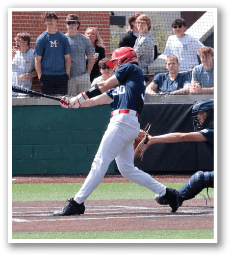 A baseball player is swinging a bat, with a catcher and an umpire behind him. AI generated content