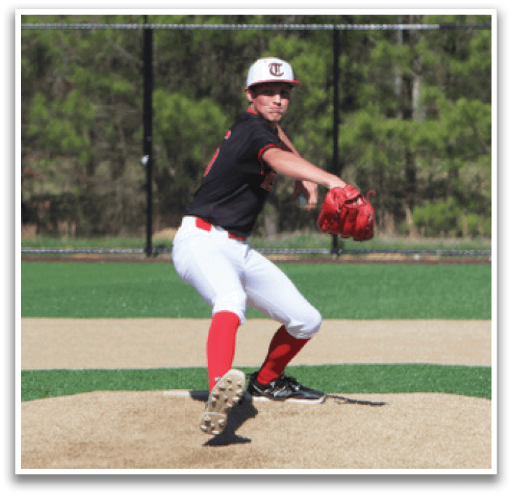 A baseball player in a black shirt and white pants is pitching a ball on a field. AI generated content