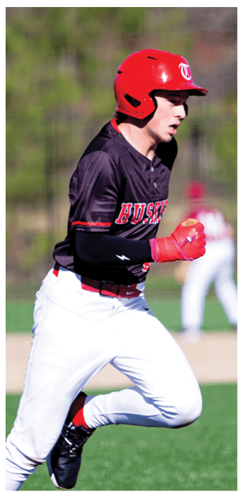 A baseball player running on the field. AI generated content